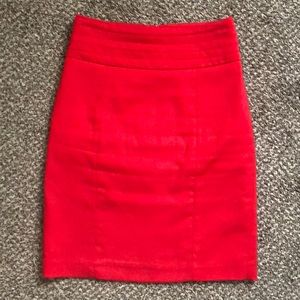 Red H&M pencil skirt